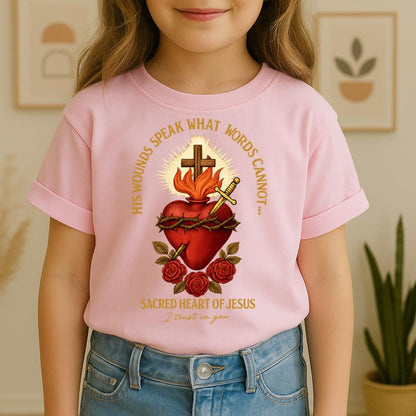 His Wounds Speak What Words Cannot Sacred Heart Of Jesus I Trust In You