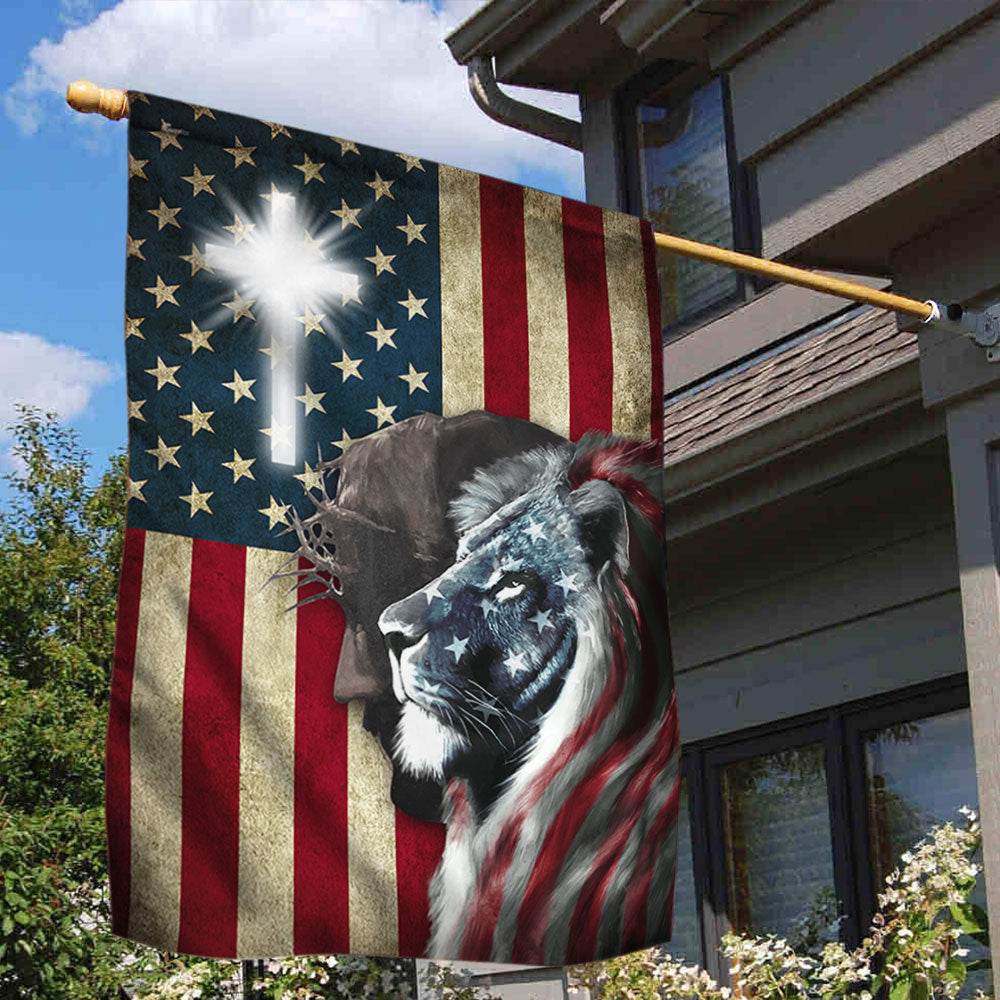 Lion of Judah Jesus Christ Flag LHA1965Fv6