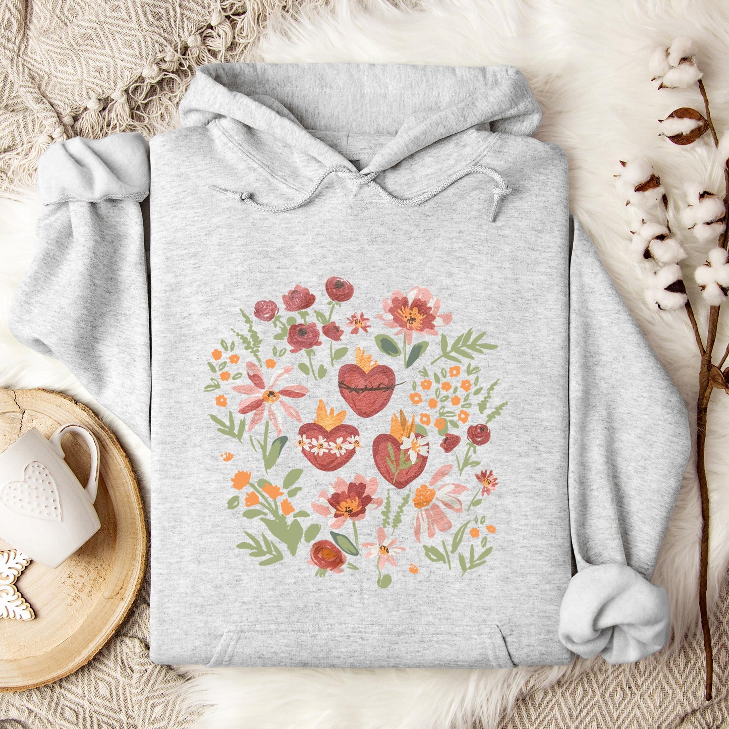 Holy Family Hearts Hoodie