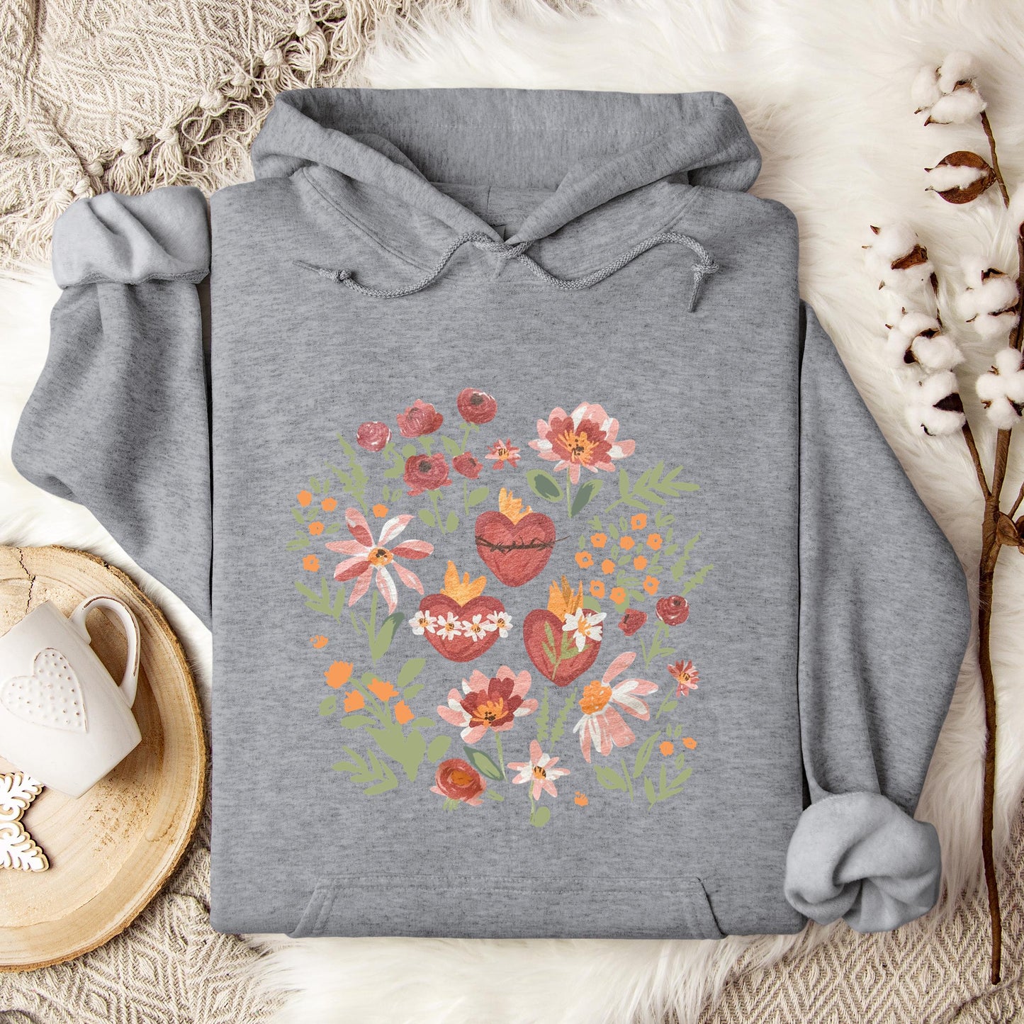 Holy Family Hearts Hoodie
