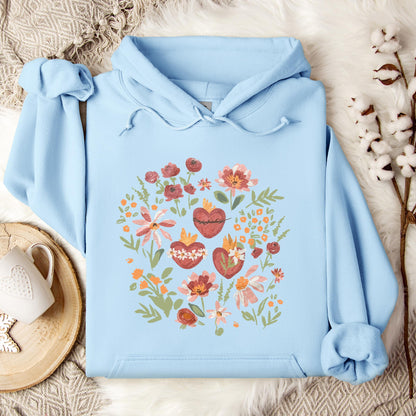 Holy Family Hearts Hoodie