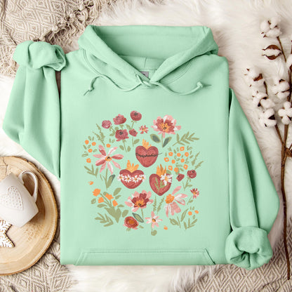 Holy Family Hearts Hoodie