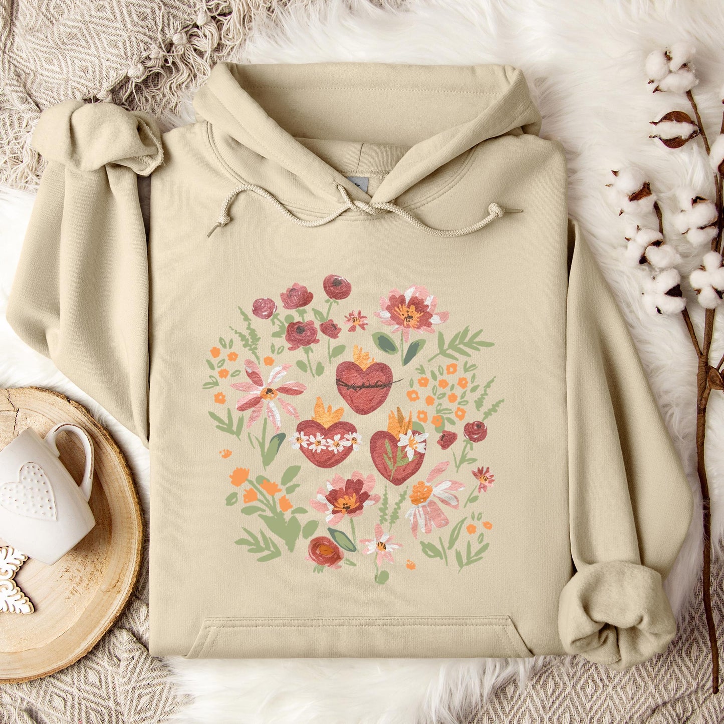Holy Family Hearts Hoodie