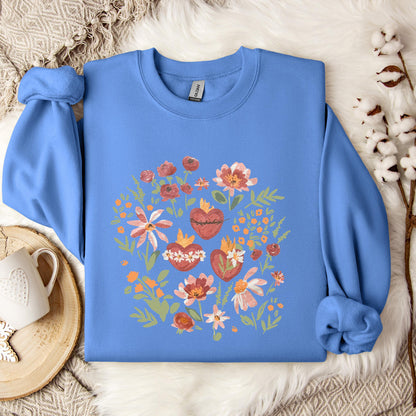 Holy Family Hearts Sweatshirt