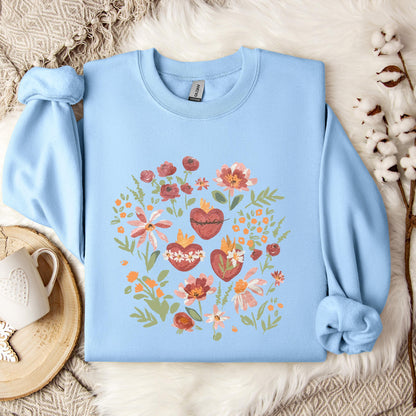 Holy Family Hearts Sweatshirt