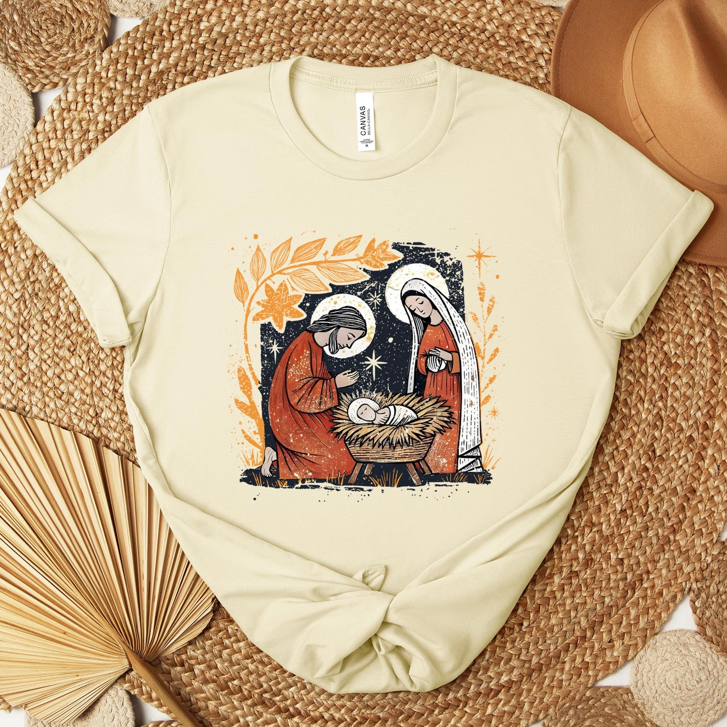 Holy Family Mary Joseph Jesus Premium T-shirt