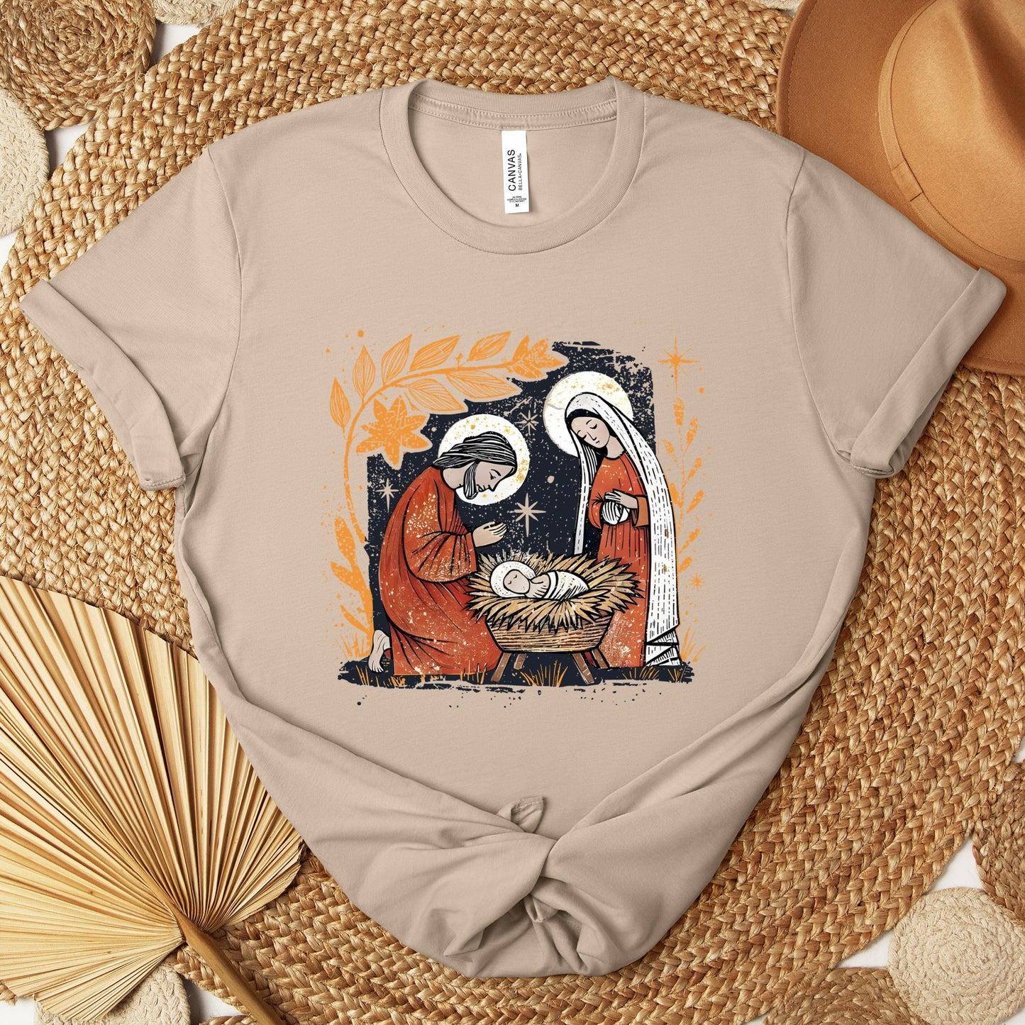 Holy Family Mary Joseph Jesus Premium T-shirt