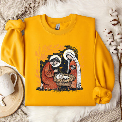 Holy Family Mary Joseph Jesus Sweatshirt