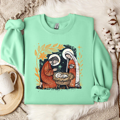 Holy Family Mary Joseph Jesus Sweatshirt