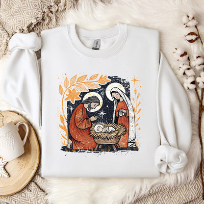 Holy Family Mary Joseph Jesus Sweatshirt