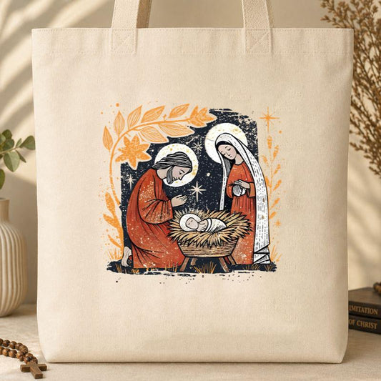 Holy Family Mary Joseph Jesus Tote Bag