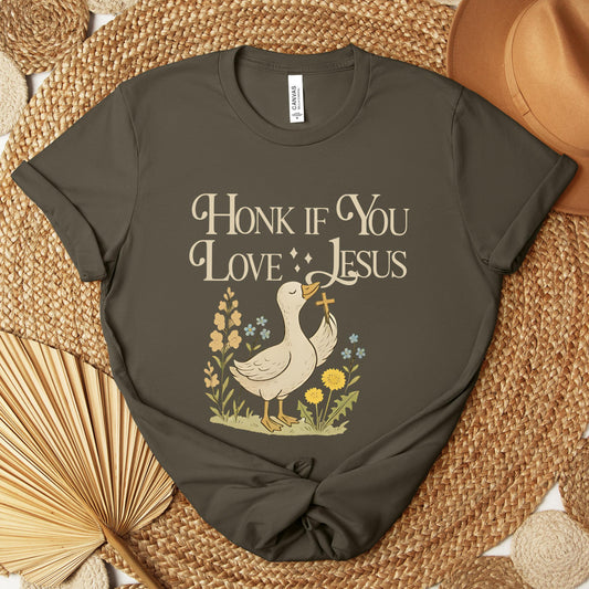 Honk If You Love Jesus Premium T-shirt