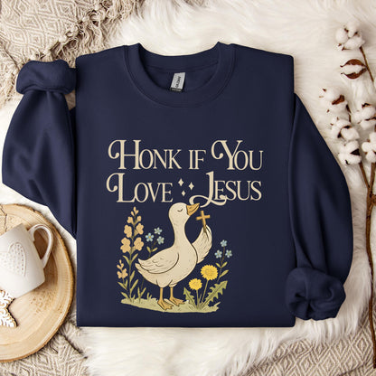 Honk If You Love Jesus Sweatshirt