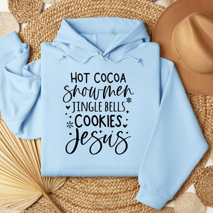 Hot Cocoa Snowmen Jingle Bells Cookies Jesus