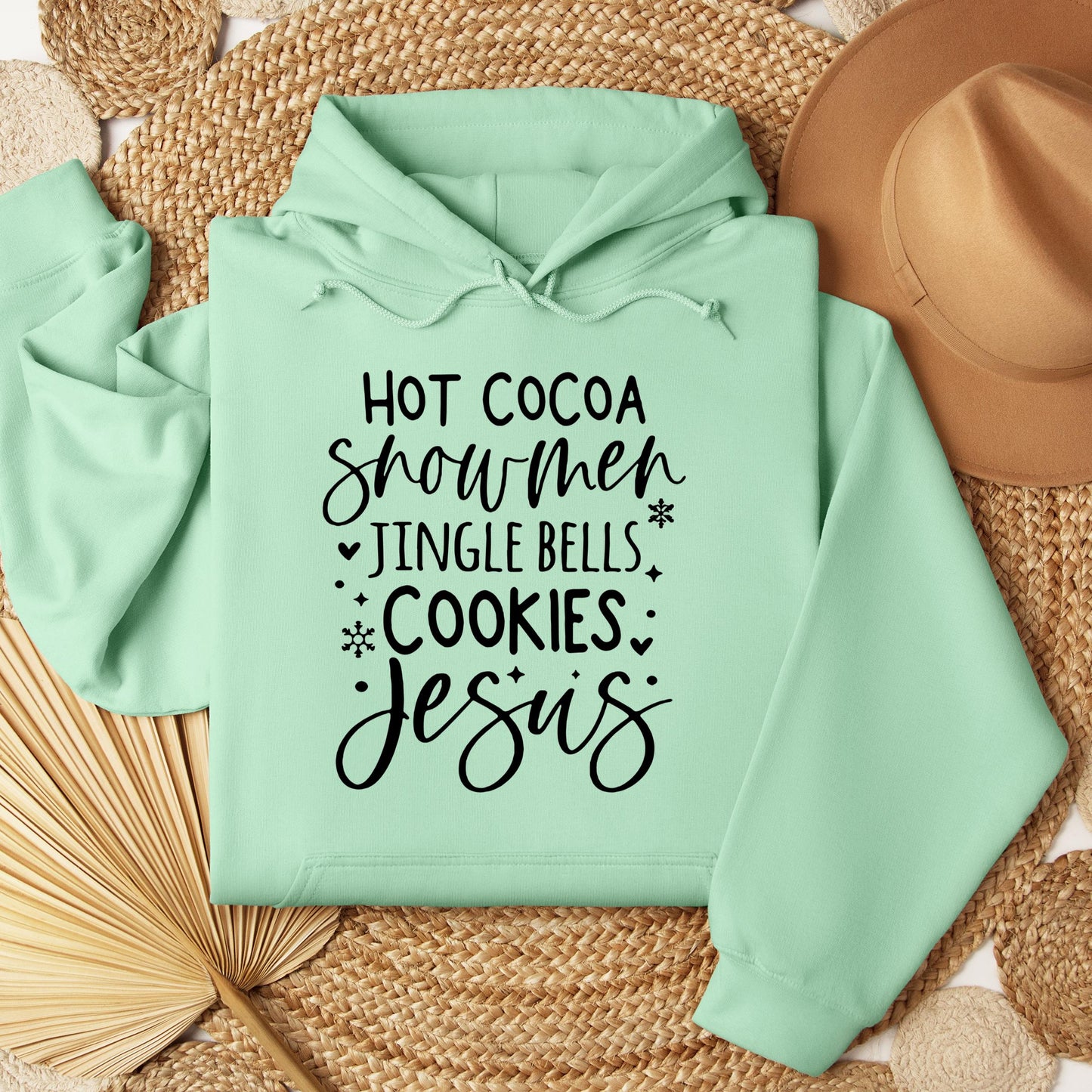 Hot Cocoa Snowmen Jingle Bells Cookies Jesus