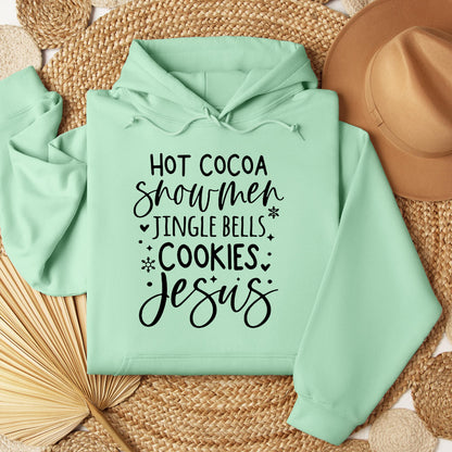 Hot Cocoa Snowmen Jingle Bells Cookies Jesus