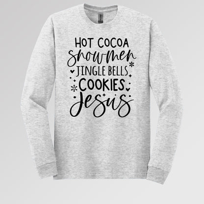 Hot Cocoa Snowmen Jingle Bells Cookies Jesus