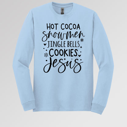 Hot Cocoa Snowmen Jingle Bells Cookies Jesus