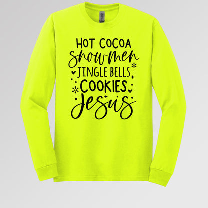 Hot Cocoa Snowmen Jingle Bells Cookies Jesus