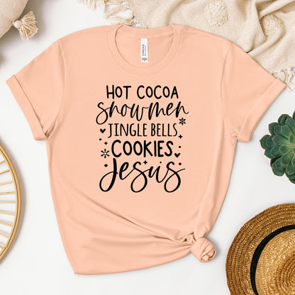 Hot Cocoa Snowmen Jingle Bells Cookies Jesus