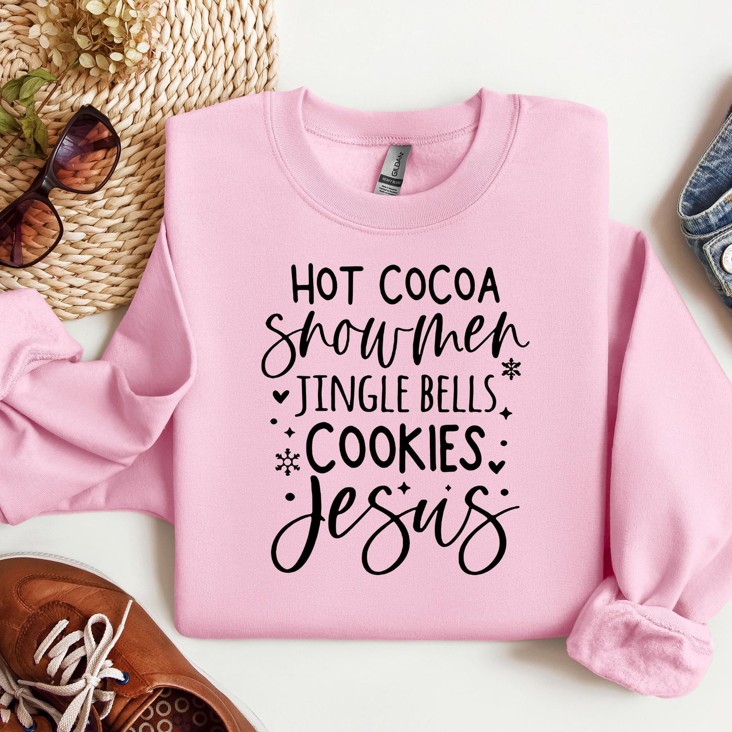 Hot Cocoa Snowmen Jingle Bells Cookies Jesus