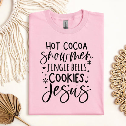 Hot Cocoa Snowmen Jingle Bells Cookies Jesus