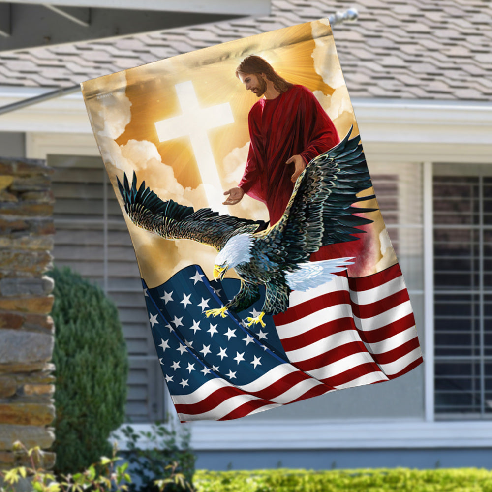 Jesus Flag American Eagle God Jesus Flag
