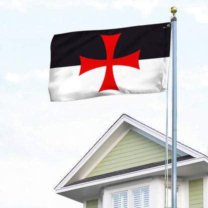 Christian Crusader Flag Knights Templar Grommet Flag