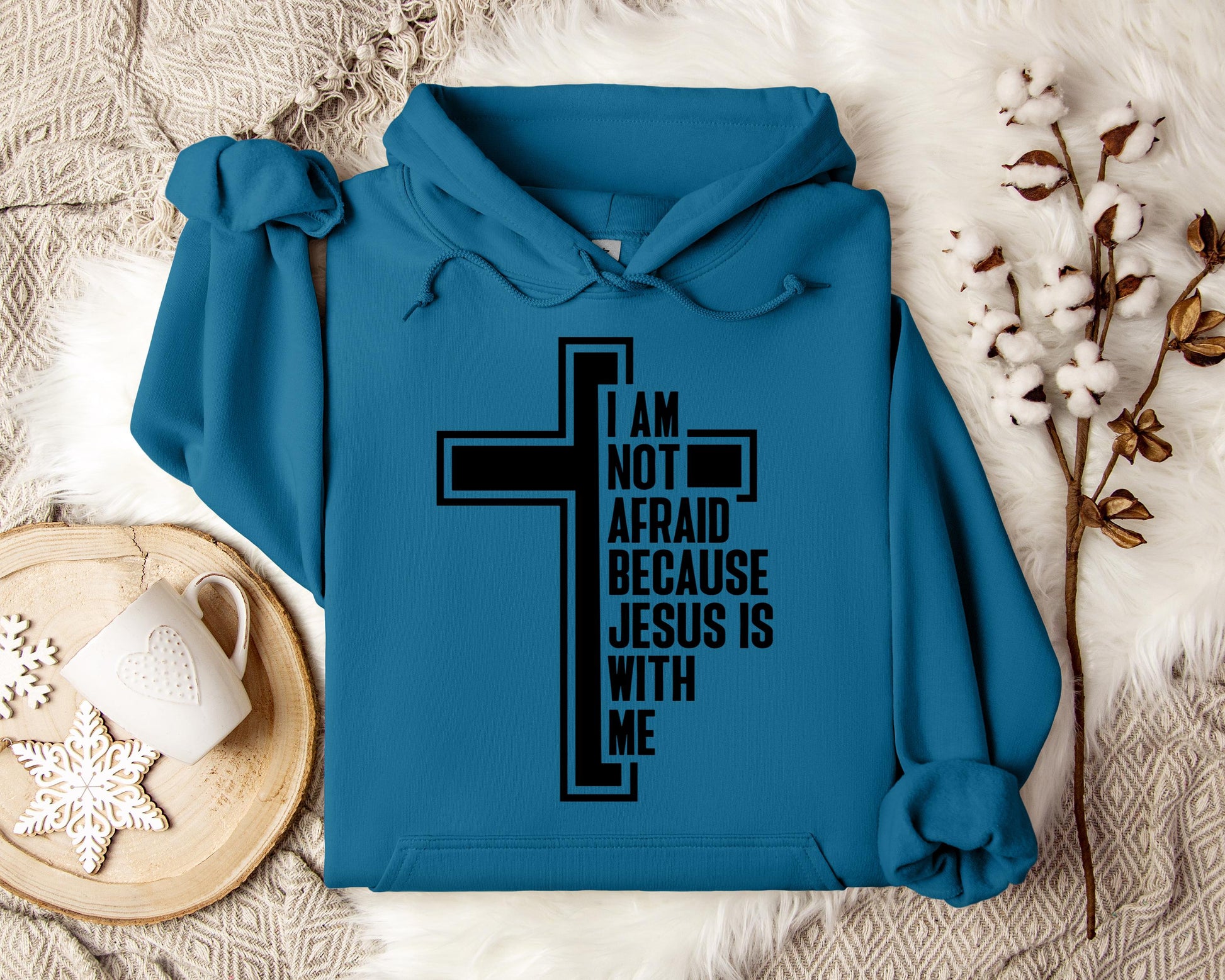 I Am Not Afraid Because Jesus Is With Me Cross