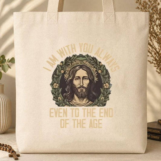 I Am With You Always Even To The End Of The Age Tote Bag