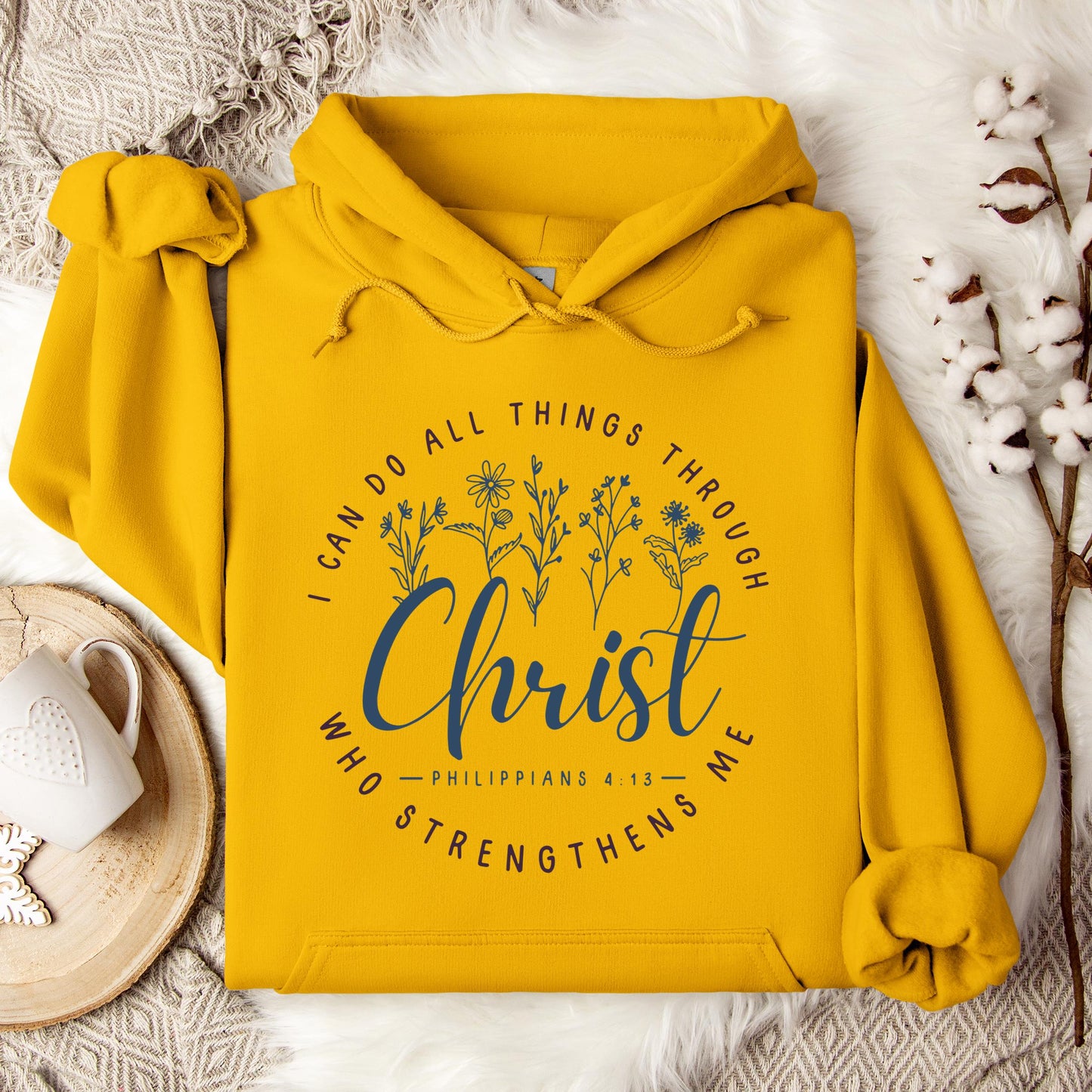 I Can Do All Things Through Christ Who Strengthens Me Philippians 4.13 02 Hoodie