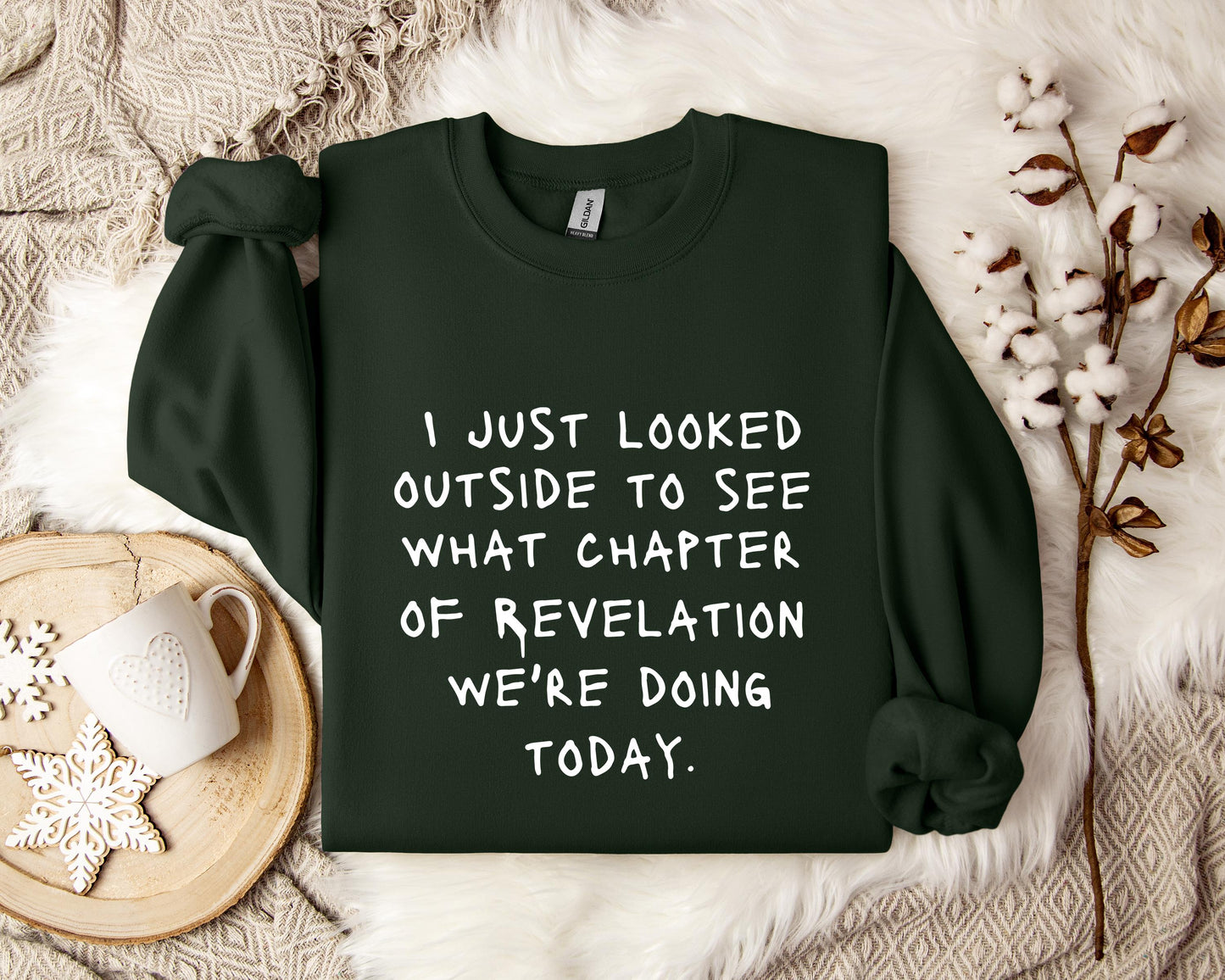 I Just Looked Outside To See What Chapter Of Revelation We're Doing Today Sweatshirt