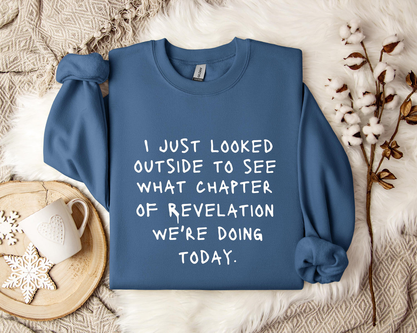 I Just Looked Outside To See What Chapter Of Revelation We're Doing Today Sweatshirt
