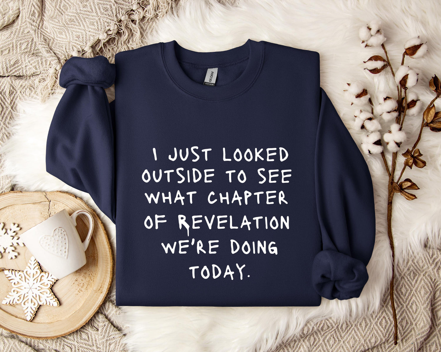 I Just Looked Outside To See What Chapter Of Revelation We're Doing Today Sweatshirt