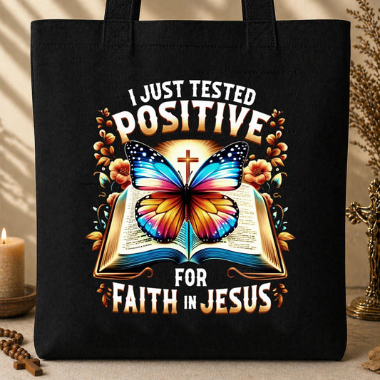 I Just Tested Positive Tote Bag