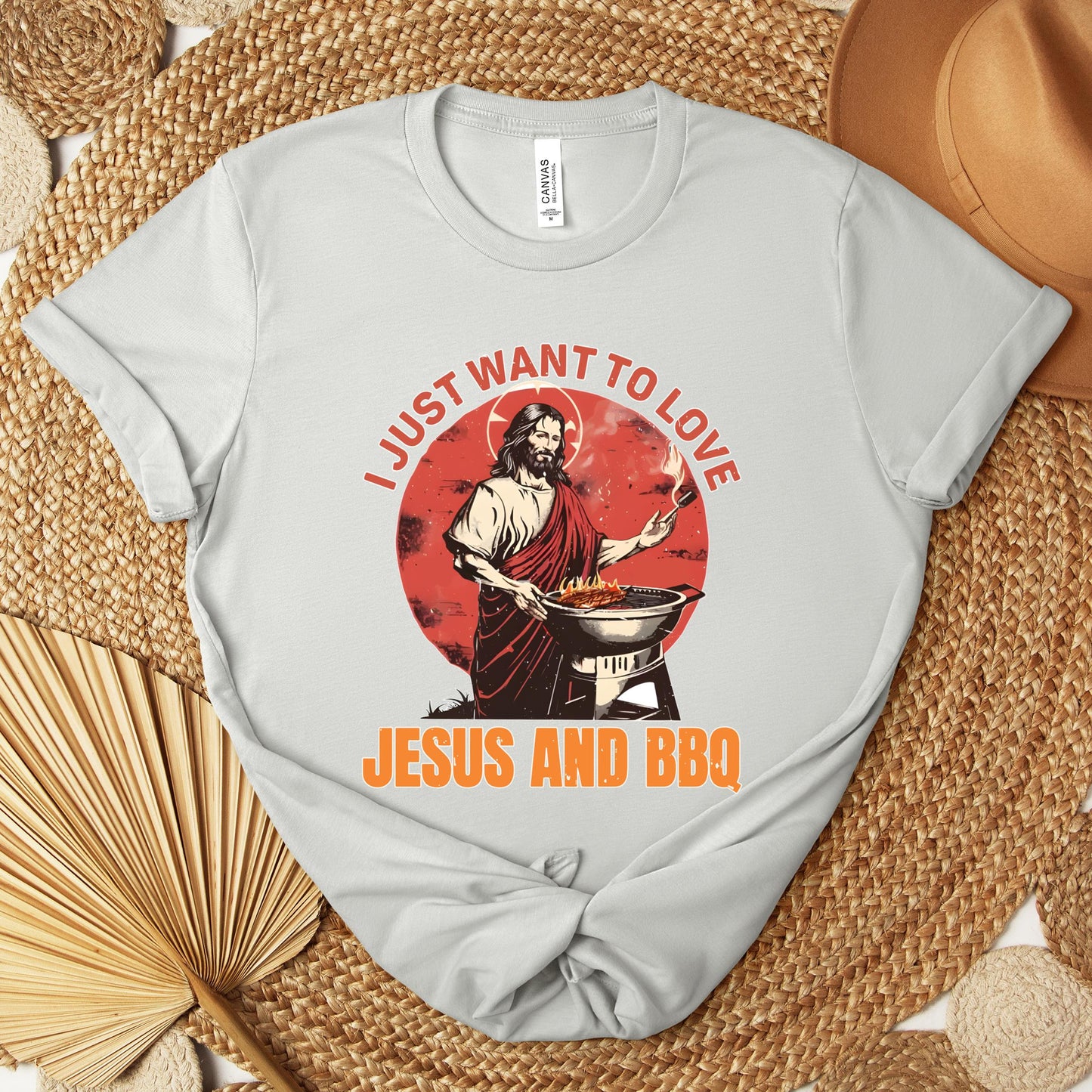 I Just Want To Love Jesus And BBQ Premium T-shirt