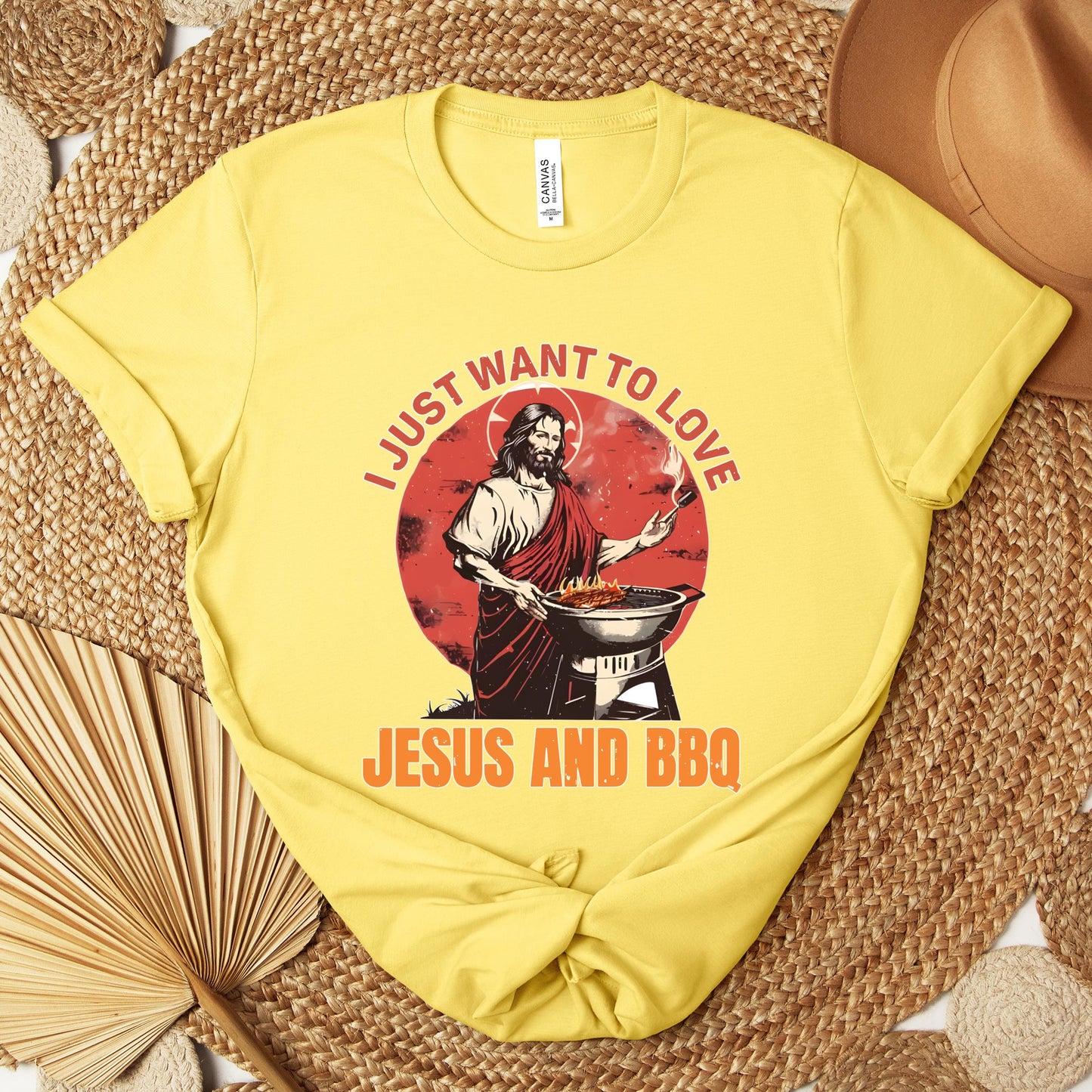 I Just Want To Love Jesus And BBQ Premium T-shirt