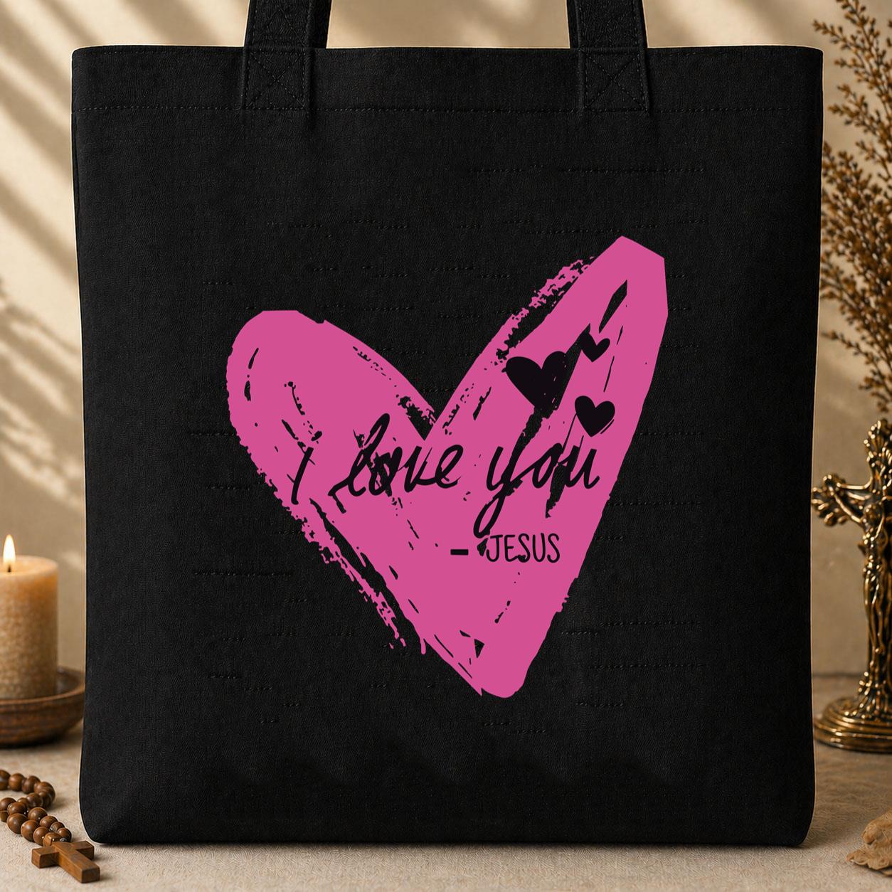 I Love You Jesus Tote Bag
