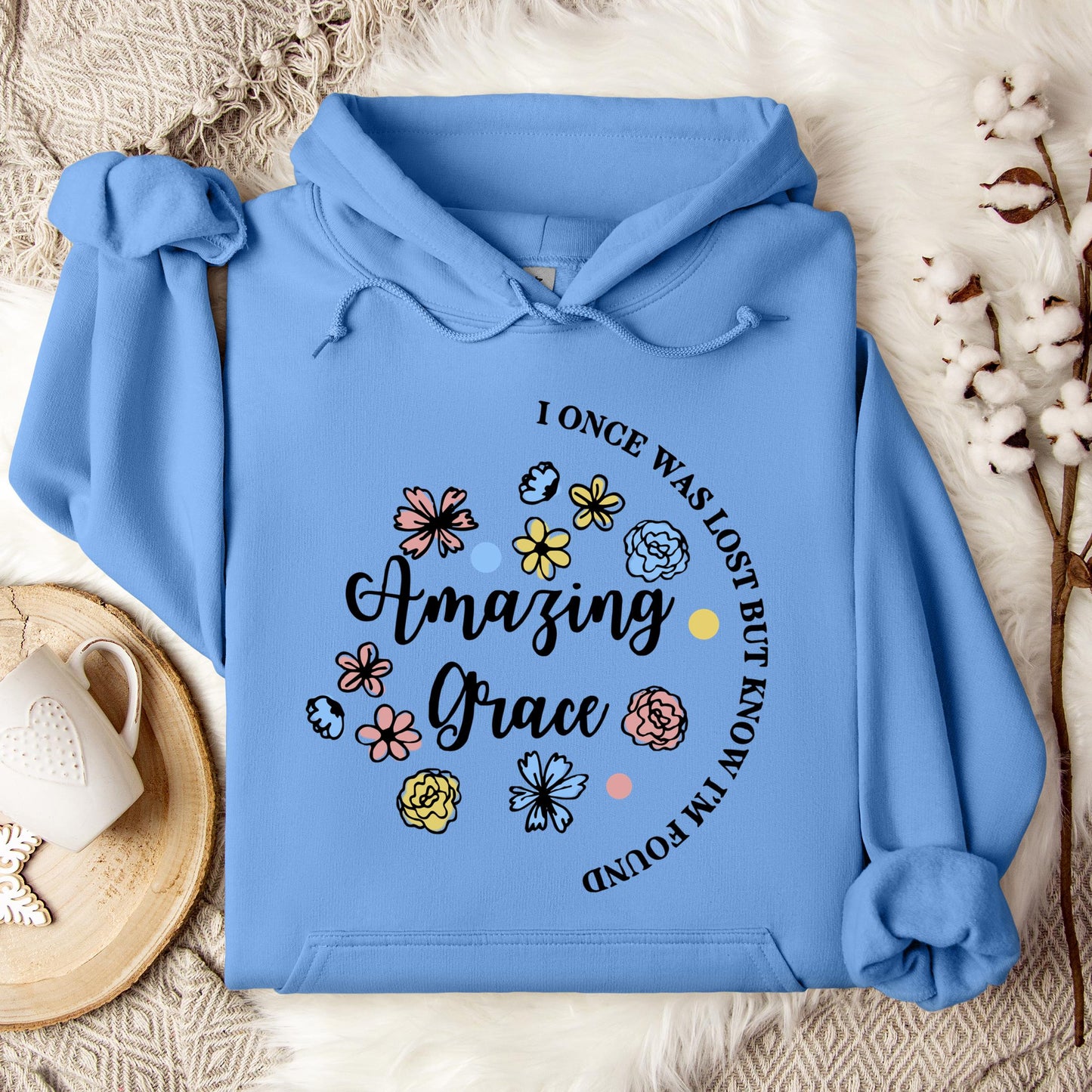 I Once Was Lost But Know I'm Found Amazing Grace 01 Hoodie