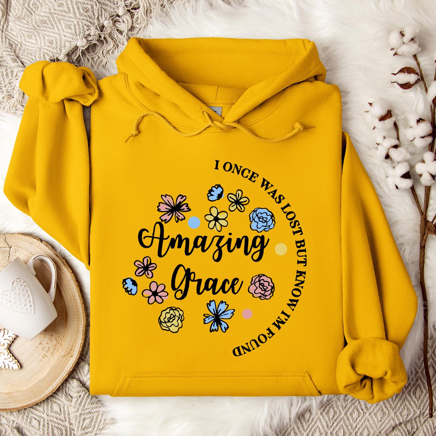 I Once Was Lost But Know I'm Found Amazing Grace 01 Hoodie