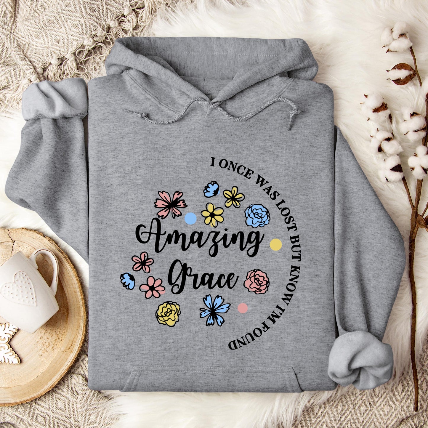 I Once Was Lost But Know I'm Found Amazing Grace 01 Hoodie
