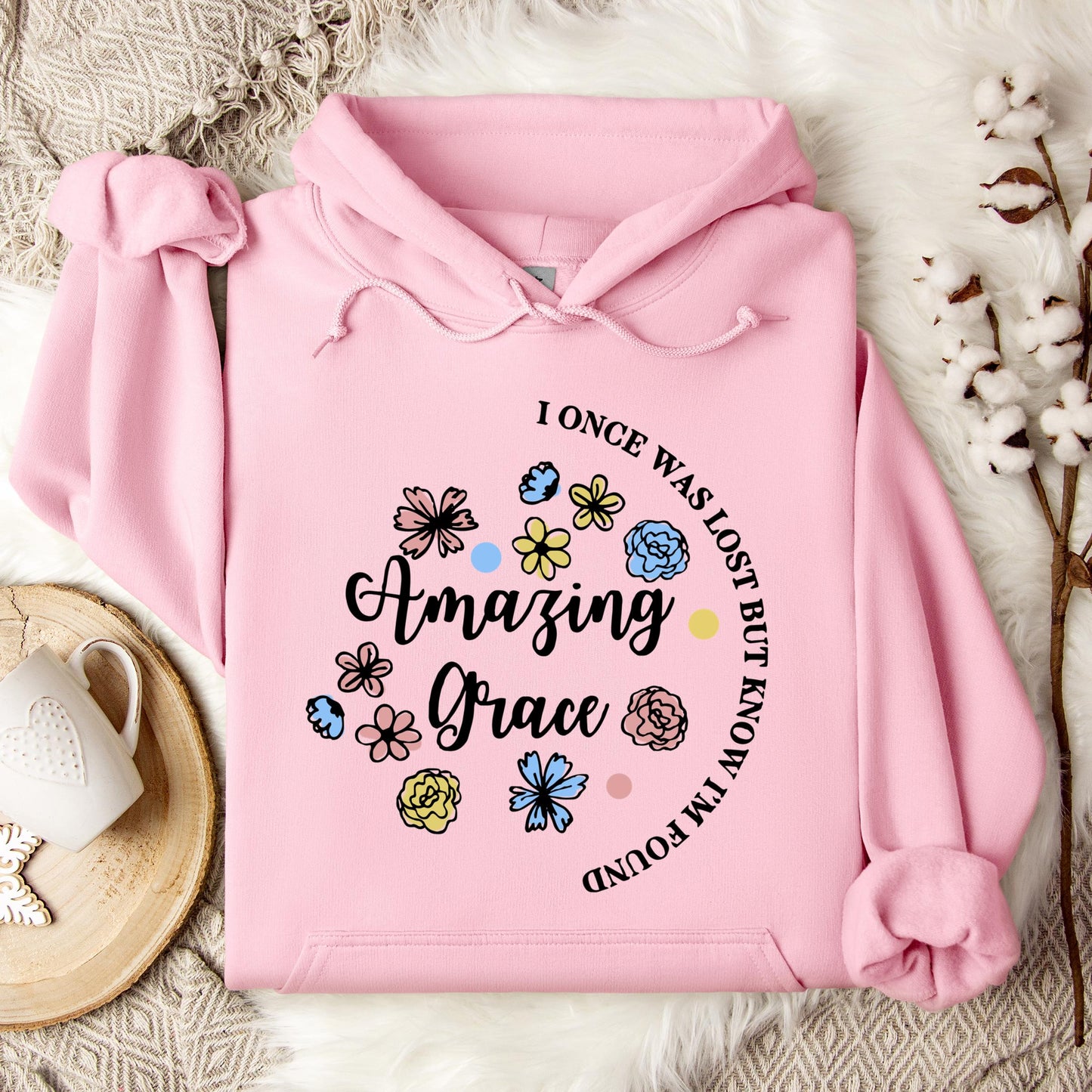 I Once Was Lost But Know I'm Found Amazing Grace 01 Hoodie