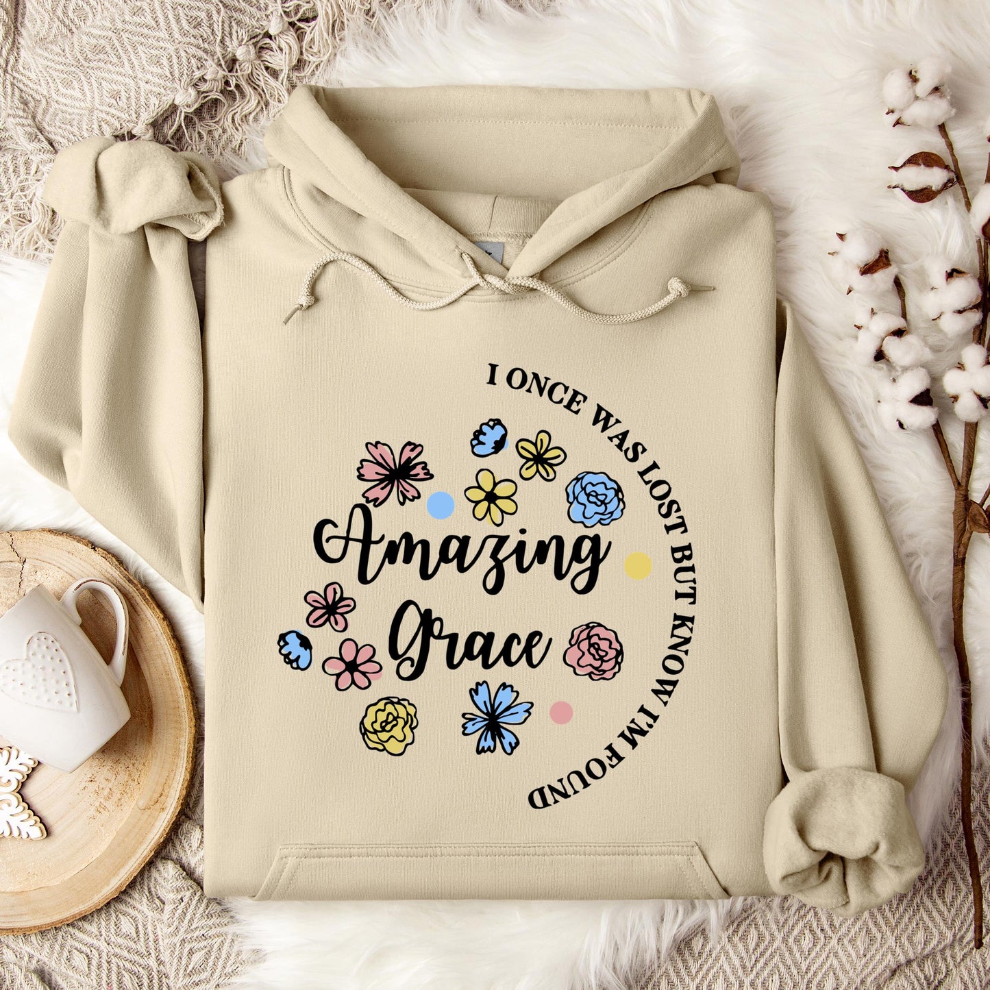 I Once Was Lost But Know I'm Found Amazing Grace 01 Hoodie