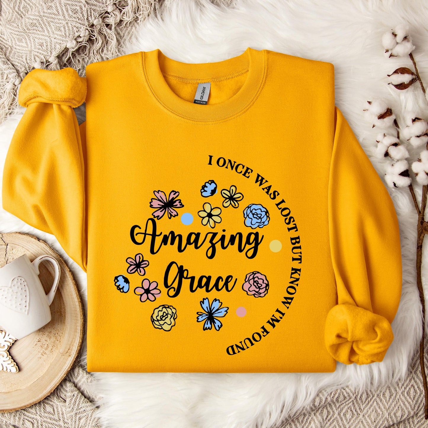 I Once Was Lost But Know I'm Found Amazing Grace 01 Sweatshirt