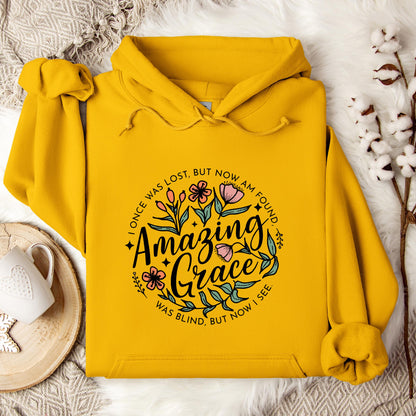 I Once Was Lost But Now Am Found Amazing Grace Hoodie