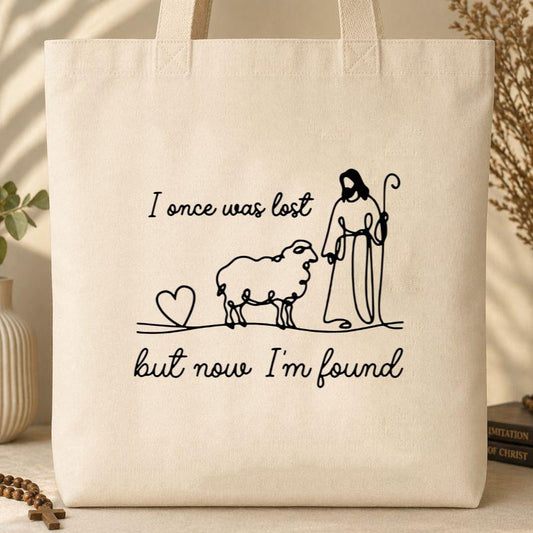 I Once Was Lost But Now I_m Found 01 Tote Bag