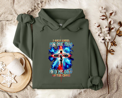 I Only Kneel For One Man And He Died On The Cross 3 Hoodie