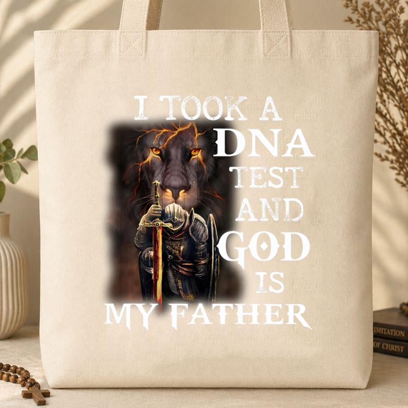 I Took A DNA And God Is My Father Tote Bag