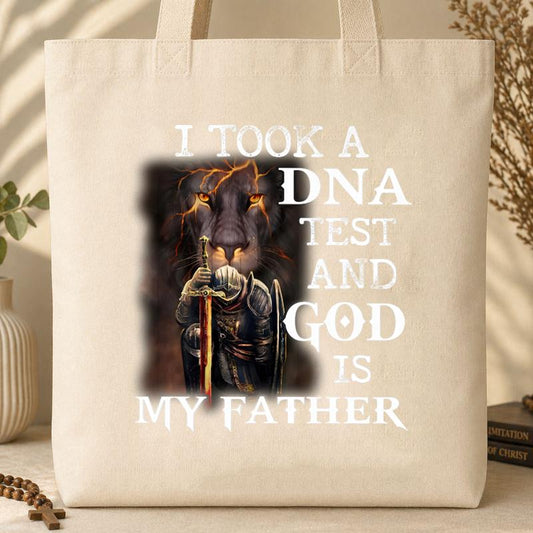 I Took A DNA And God Is My Father Tote Bag