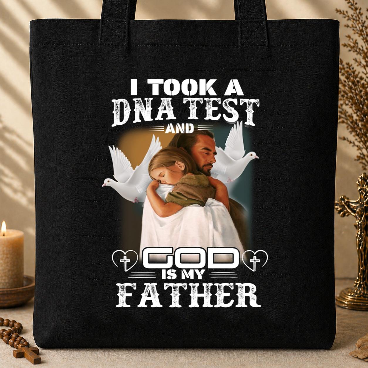 I Took A DNA Test And God Is My Father 04 Tote Bag